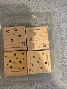 Stampin' Up! Natural Wood Mini Stamp Set - Light Wood